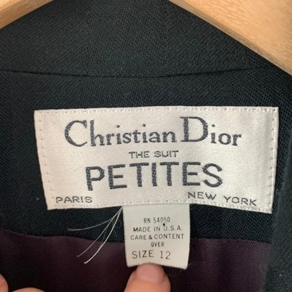 Christian Dior 100% Wool Double Breasted Blazer